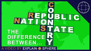 The difference between Country State Republic and Nation Explained [upl. by Alyek497]