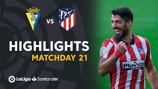 Highlights Cádiz CF vs Atlético de Madrid 24 [upl. by Lamarre]