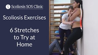 Scoliosis Exercises  6 Stretches to Try at Home [upl. by Attenhoj]