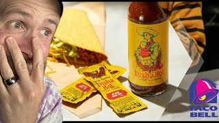 Taco Bell® New DISHA HOT SAUCE Review 🌮🔔🔥 [upl. by Templas]