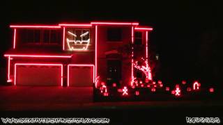 Halloween Light Show 2012  Gangnam Style [upl. by Ty]