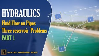 THREE RESERVOIR PROBLEM PART 1  HYDRAULICS  DE LA CRUZ TUTORIALS [upl. by Fiona334]