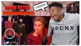 FIRST TIME REACTING TO JIMINS FILTER PERFORMANCE MUST WATCH [upl. by Sadler]