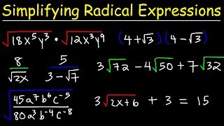 Simplifying Radical Expressions  Practice Problems [upl. by Dahlstrom]