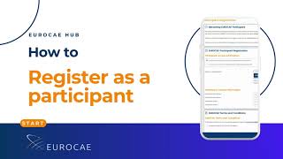 How to register as a participant EUROCAE Hub [upl. by Hacissej]