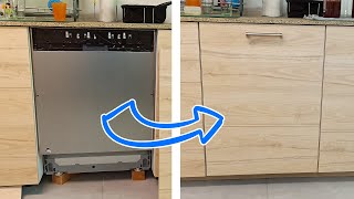 IKEA install Dishwasher Kitchen Door  porte lave vaisselle cuisine no ERSATTARE [upl. by Boice]