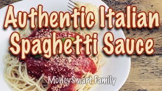 How to make authentic Italian spaghetti sauce gravy from scratch [upl. by Pollack]