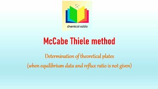 McCabe Thiele method How to calculate number of trays Example 3 [upl. by Polivy802]