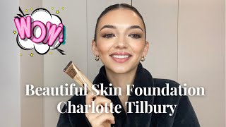 NEW BEAUTIFUL SKIN FOUNDATION REVIEW CHARLOTTE TILBURY [upl. by Abshier]