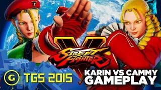 Karin Vs Cammy  Street Fighter V Gameplay [upl. by Wu]