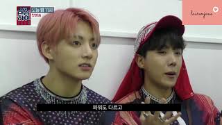 ENG SUB BTS Reaction to Dancing High Rookie Dancers [upl. by Attegroeg]