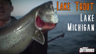 Fishing Lake Michigan for Lake Trout [upl. by Aissert170]