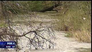 Dashcam shows attempted high water rescue in Tarrant County [upl. by Annaear68]