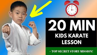 Karate Class At Home  20 Min Story Lesson  Dojo Go Week 19 [upl. by Onyx476]