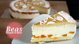 KÄSESAHNETORTE Rezept  Lecker backen mit Mandarinen [upl. by Jeconiah]