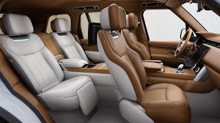 2022 Range Rover  Interior Design Details [upl. by Annahsar661]