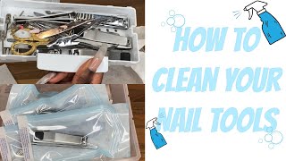 How to Sanitise and Disinfect Nail Implements  Salon Infection Control and Hygiene  Clarissa Ama [upl. by Enelie]