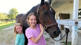 Addys First Horseback Riding Lesson [upl. by Hadsall733]