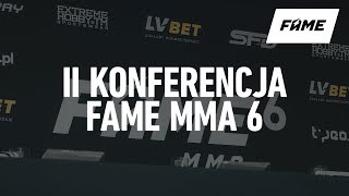 Druga konferencja FAME MMA 6 [upl. by Nairrad]