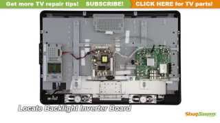 Philips TV Picture Repair  How to Replace a Backlight Inverter [upl. by Assilev]