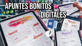 APUNTES BONITOS DIGITALES EN WORD  IPAD PRO  DanielaGmr â™Ą [upl. by Danyette211]