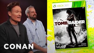 Conan OBrien Reviews quotTomb Raiderquot  Clueless Gamer  CONAN on TBS [upl. by Laerol360]