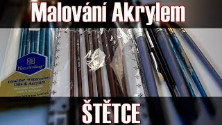 Štětce pro malování akrylem [upl. by Einamrej482]