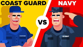 US Coast Guard vs Navy  Whats the ACTUAL Difference Military Comparison [upl. by Akinit]