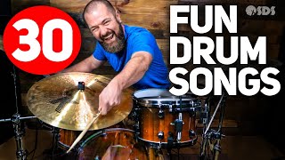 30 FunEasy Songs for Drums [upl. by Rozek]