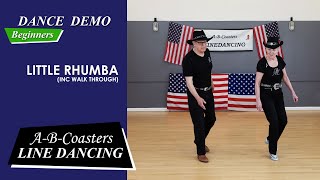 LITTLE RHUMBA  Line Dance Demo amp Walk Through [upl. by Ettelocin]