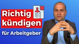 Richtig kündigen  So gehts für Arbeitgeber [upl. by Arianna]