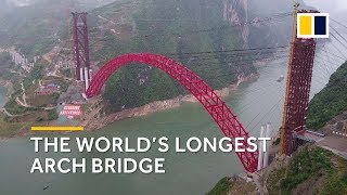 China built world’s longest arch bridge [upl. by Eilrak]