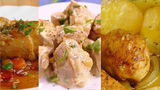 4 recetas de POLLO faciles y RAPIDAS de hacer [upl. by Ahter]