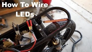 How to Wire Motorcycle LED Lights [upl. by Anuahsed601]