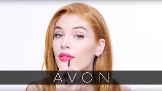 How to Apply Perfectly Matte Lipstick  Avon [upl. by Sitnalta]