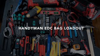 HANDYMAN TOOL BAG EDC  Milwaukee Packout 10quot Tote Loadout [upl. by Jem]