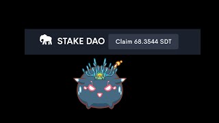 Stake DAO Airdrop Claim  Overview [upl. by Reniar769]