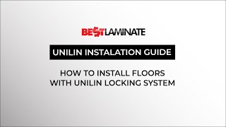 Bestlaminate  How to install floors with UNILIN locking system [upl. by Anaeda]