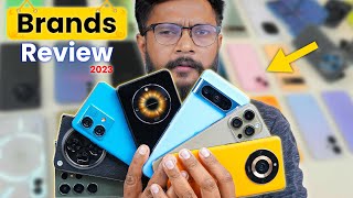 All Smartphone Brands Review in India  2023 Reality [upl. by Silirama]