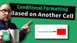 Conditional Formatting based on another cell  Google Sheets [upl. by Anovad]