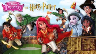 Disney Princesses in Harry Potter ✨ And they play Quidditch Disney Princess GLOW UP  Alice Edit [upl. by Esinehc]