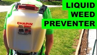 How to apply liquid crabgrass preventer prodiamine [upl. by Suoirad768]