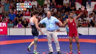 2017 07 25 WRESTLING FREESTYLE HIGHLIGHTS MENS 74KG GOLD MEDAL DEAFLYMPICS2017 [upl. by Eerehc265]