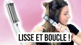 TUTO COIFFURE ♡ La brosse chauffante qui lisse amp boucle [upl. by Alimaj]