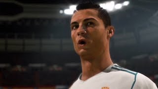 How FIFA 18 starts Ronaldo Freekick  Madrid Derby Full Gameplay [upl. by Mame51]