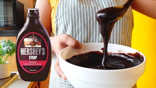 HOMEMADE HERSHEYS CHOCOLATE SYRUP [upl. by Stanwin]