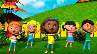 Kids Kindergarten Songs Playlist  Sing amp Dance Along With Little Action Kids [upl. by Nivalc424]