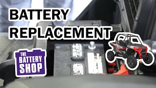 Battery Replacement SidebySide UTV 2015present [upl. by Iover465]