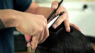 BASIC SCISSOR CUTTING  Short Messy Haircut  For Beginners [upl. by Tanny]