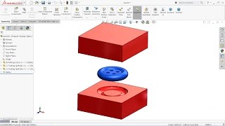 Solidworks Mold tools tutorial  Introduction of Mold tools in Solidworks [upl. by Spense]